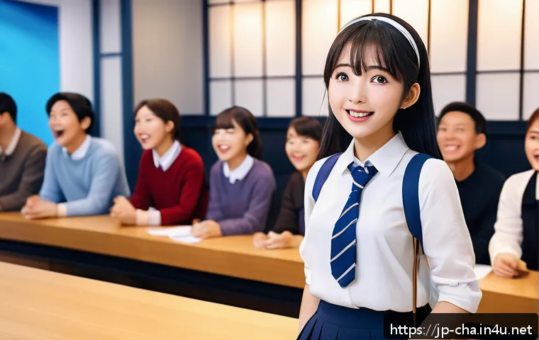 유명 성우 캐스팅 비화 - A vibrant anime-style scene showing a young aspiring voice actress attending an unexpected audition ...